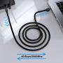 Cat 8 Ethernet Cable 3 ft Shielded, 26AWG Lastest 40Gbps 2000Mhz SFTP Patch Cord, Heavy Duty High Speed Cat8 LAN Network RJ45 Cable- in Wall, Outdoor, Weatherproof Rated for Router, Modem, Gaming