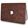 LuvCase Laptop Case for MacBook Pro 13'' (2021/20/19/18/17/16 Release) with/Without Touch Bar A2338 M1/A2251/A2289/A2159/A1989/A1706/A1708 Leather Hard Shell Cover (Brown Cow Leather)