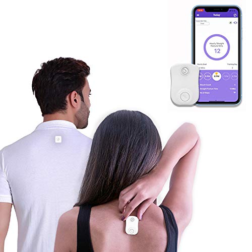 Strack Smart Posture Trainer and Corrector, Upper Back Trainer for Women and Men, Neck and Back Pain Support Device with App for Posture Tracking and Management, Compatible with IOS and Android