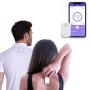 Strack Smart Posture Trainer and Corrector, Upper Back Trainer for Women and Men, Neck and Back Pain Support Device with App for Posture Tracking and Management, Compatible with IOS and Android