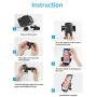 Universal Smartphone Car Air Vent Mount Holder Adjustable Cradle Compatible with Almost All Smartphones Including iPhones, Samsung Galaxy, Google Pixel, Nexus, OnePlus, Huawei and More