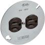 Leviton 1228 15 Amp 125 Volt, Duplex Receptacle, with 4'' Metal Cover, Residential Grade, Grounding, Brown Leviton 1228 15 Amp 125 Volt, Duplex Receptacle, with 4'' Metal Cover, Residential Grade, Grounding, Brown