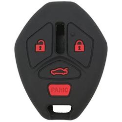 Coolbestda Silicone Key Fob Remote Skin Cover Case Protector Keyless Jacket for Mitsubishi Eclipse 2006-2012 Endeavor 2006-2011 Galant 2006-2012 Lancer Outlander 2007-2013