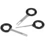 3 Pcs Wire Terminal Removal Tool Set Electrical Terminal Remover Auto Car Plug Terminal Pin Removal Tool Kit Wire Connector Puller(Plastic Handle)