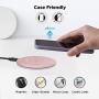LETSCOM Ultra Slim Wireless Charger, Qi-Certified 15W Max Fast Wireless Charging Pad, Compatible with iPhone 12/11/11 Pro/XS Max/XR/XS/X/8/8+, Galaxy Note 10/Note 10+/S10/S10+/S10E (No AC Adapter)