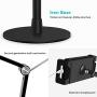 viozon Tablet Phone Overhead Stand, Height & 360 Degree Angle Adjustable, Aluminum Desktop Stand, Compatible with 3.5-10'' Cellphone or Tablet Such as iPhone iPad Pro Air Mini, Samsung, Nexus(AP-4PB)