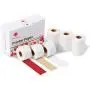 Phomemo Sticker Paper- Sticker Fully Transparent Thermal Film/Sticker Gold Powder Thermal Film/Red Button with Red Heart, 15mm x 3.5m for Phomemo M02 Pro/M02S Printer, 3 Rolls of Each, Total 9 Rolls