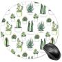 BYBART Mouse Pad, Cute Cactus Round Non-Slip Rubber Mousepad Office Accessories Desk Decor Mouse Pads for Computers Laptop