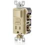 Leviton GFSW1-I Self-Test SmartlockPro Slim GFCI Combination Switch Tamper-Resistant Receptacle with LED Indicator, 15-Amp, Ivory