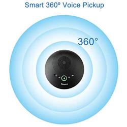 Tenveo A2000B Bluetooth Conference Speakerphone - Conference Call Speaker - Conference Microphone for skype Zoom Webinar 8-10 People Business Conference
