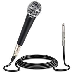 Pyle-Pro Includes 15ft XLR Cable to 1/4 Audio Connection, Connector, Black, 10.10in. x 5.00in. x 3.30in. (PDMIC58)