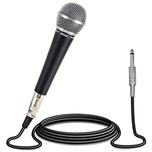 Pyle-Pro Includes 15ft XLR Cable to 1/4 Audio Connection, Connector, Black, 10.10in. x 5.00in. x 3.30in. (PDMIC58)