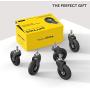 Office Chair Wheels Replacement Set of 5 - NO MORE CHAIR MATS - Office Chair Wheels for HARDWOOD FLOORS - Smooth Rolling Replacement Wheels for Office Chair - Rollerblade Style Office Chair Casters