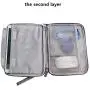Electronics Organizer Travel Cable Cord Wire Bag Accessories Gadget Gear Storage Cases for 10.5 Inch Tablet (Light Gray)