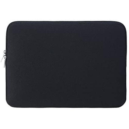 RAINYEAR 14 Inch Laptop Sleeve Case Protective Soft Padded Zipper Cover Carrying Computer Bag Compatible with 14'' Notebook Chromebook Tablet Ultrabook (Black)