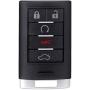 OCPTY 1 X Flip Key Entry Remote Control Key Fob Transmitter Replacement for C adillac CTS/STS 5 Buttons