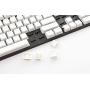 HK Gaming 108 Double Shot PBT Pudding Keycaps Keyset for Mechanical Gaming Keyboard MX Switches (White)