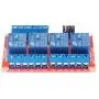 KNACRO 4-Channel DC 12V Relay Module High Low Level Triggering Optocoupler Isolation Load 10A DC 30V / AC 250V for PLC Automation Control, Industrial System Control(DC 12V 10A, 4-Channel)