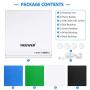 Neewer Mini Photo Studio Box, 22cm Portable Photography Shooting Light Tent, Folding Lighting Softbox with 1 LED Strip 20pcs SMD LED Beads & 4 Backdrops for Product Display, Undimmable/USB Powered