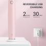 Oclean One Electric Toothbrush 42,000 VPM Sonic Cleaning, 3.5H Charge 60 Days Battery Life, 3 Brushing Modes, 4 Intensity Settings, Smart Rechargeable Toothbrush for Adults with Travel Case Included