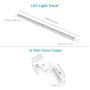 EShine White Finish LED Dimmable Under Cabinet Lighting - Extra Long 40 Inch Panel, Hand Wave Activated - Touchless Dimming Control, Cool White (6000K)