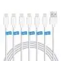 iPhone Charger, 6Pack 3FT Lightning Cable Sundix iPhone Charger Cable Charging Cord Compatible iPhone Xs MAX XR X 8 8Plus 7 7Plus 6s 6sPlus 6 6Plus SE 5 SE iPad iPod & More (White)