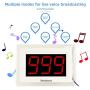 Retekess T114 Restaurant Pager System,Caregiver Paging System,3 LED Large Screen Display,1 Watch Pager,10 Emergency Call Buttons for Clinic,Cafe,Hotel