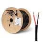 Next 10/2 Speaker Wire - 10 AWG/Gauge 2 Conductor - UL Listed in Wall (CL2/CL3) and Outdoor/In Ground (Direct Burial) Rated - Oxygen-Free Copper (OFC) - 500 Foot Spool - Black