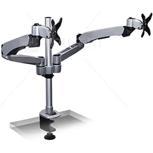 Mount-It! Expandable Two Monitor Computer Desk Mount Spring Arm Quick Release (MI-45116)