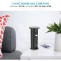 Pop Up Outlet for Countertop, Electric Pop Up Power Strip for Kitchen Counters, 2-3/8inch Grommet Outlet, Pop Up Power Center with 4 Outlet and 2 USB Ports.