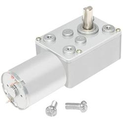 AZSSMUK DC 12 Volt Low 36 Rpm Turbo Worm Gearbox Motor High Torque Turbine Reducer with 6mm Shaft