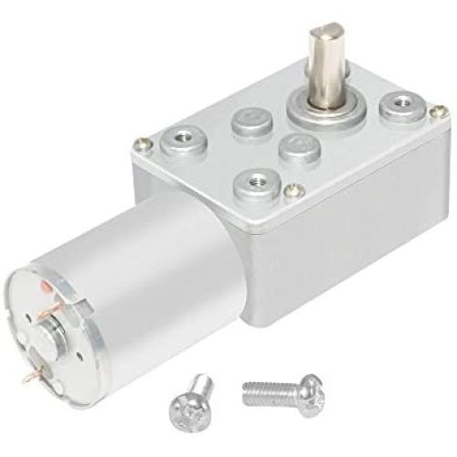AZSSMUK DC 12 Volt Low 36 Rpm Turbo Worm Gearbox Motor High Torque Turbine Reducer with 6mm Shaft