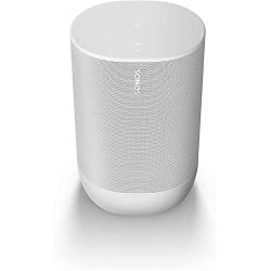 Sonos Move - Battery-Powered Smart Speaker, Wi-Fi and Bluetooth with Alexa Built-in - Lunar White