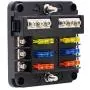 BlueFire 6 Way Blade Fuse Box Fuse Box Holder Standard Circuit Fuse Holder Box Block with LED Light Indication & Protection Cover for Car Boat Marine Trike Car Truck Vehicle SUV Yacht RV BlueFire 6 Way Blade Fuse Box Fuse Box Holder Standard Circuit Fuse Holder Box Block with LED Light Indication & Protection Cover for Car Boat Marine Trike Car Truck Vehicle SUV Yacht RV