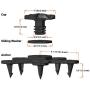 Eagle Klaw - Floor Mat Clips Set of Anti-Slip Fixing Retainers for Car Mats - Made in USA - Beige - Pack of 8 for 4 Mats + 3/8'' Cutter