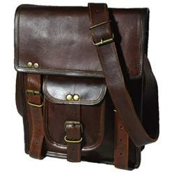 Urban Dezire Mens Genuine Leather Small Briefcase Messenger Satchel Ipad Tab Tablet Bag 11 compatible with Apple product