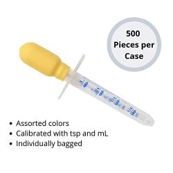 Ezy Dose Kids Oral Liquid Medicine Dropper | For Baby & Toddler | 2.5mL/0.5 TSP Capacity | Pack of 500