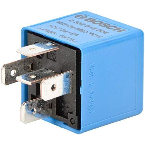 5 Pins, 12 V, 2x15 A, Bosch 0332015006 Normal Open Mini Relays