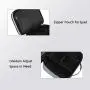 Cord Organizer Bag, Travel Universal Cable Organizer Case Durable Accessories Pouch with Handle, Small Electronic Carrying Bag for Cable, Flash Diver, Phone, USB, Power Bank, Grey