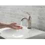Delta Faucet Lahara Single Hole Bathroom Faucet Brushed Nickel, Touchless Bathroom Faucet, Diamond Seal Technology, Drain Assembly, Stainless 538T-SS-DST, 5.50 x 2.44 x 5.50 inches