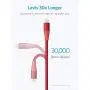 Anker Powerline+ II Lightning Cable (6ft), MFi Certified for Flawless Compatibility with iPhone X/8/8 Plus/7/7 Plus/6/6 Plus/5/5S and More(Red)