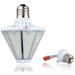6,000 Lumen LED High Bay Bulb – 50 Watt LED retrofit Bulb- 5000K White -- 50 Watt - E26 or 39 LED Reversible High Bay or Post Light Bulb - UL + DLC