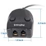 4P4C Headset Training Adapter Training Switch Adapter for RJ9 RJ10 Headsets with 2 Mute Buttons and 2 Volume Controls