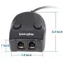 4P4C Headset Training Adapter Training Switch Adapter for RJ9 RJ10 Headsets with 2 Mute Buttons and 2 Volume Controls