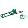 pInstrument Plastic pBone Trombone - Mouthpieces and Carrying Bag - Bb Authentic Sound for Student & Beginner - Durable ABS Construction - Green