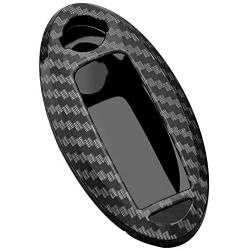 Remote Key Fob Shell Cover Compatible with Nissan 370Z Altima Cube Juke Maxima Murano Pathfinder Quest Rogue Sentra Versa 3/4/5 Buttons, Carbon Gloss Fiber