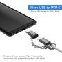 Micro USB to USB C Adapter,(8-Packs)Aluminum USB Type C Adapter Convert Connector with Keychain Charger Compatible Samsung Galaxy S10 S9 S8 Plus Note 9 8, LG V40 V35 G8 G7,Google Pixel 3 XL,Moto Z2 Z3