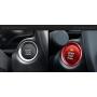 iJDMTOY 2pc Set Red Aluminum Keyless Engine Push Start Button & Surrounding Decoration Ring Compatible With Mazda 3 6 CX-3 CX-5 CX-9 MX-5 w/Push Start Engine Feature