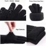 WaitingU Thicken Soft Knitted Texting Touch Screen Gloves for Smartphones PC Laptop Tablet Driving Skiing and Cycling Outdoor Gloves with Anti-Slip Design (A-Black&gey) WaitingU Thicken Soft Knitted Texting Touch Screen Gloves for Smartphones PC Laptop Tablet Driving Skiing and Cycling Outdoor Gloves with Anti-Slip Design (A-Black&gey)