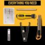 InstallerParts Network Repair Tool Kit 15 In 1 – Electronic Tool Set | Crimping Tool, LAN/Ethernet/Cat5/Cat6 Cable Tester, Gauge Wire Stripper Cutting Twisting Tool, Punch Down, Screwdriver, Knife